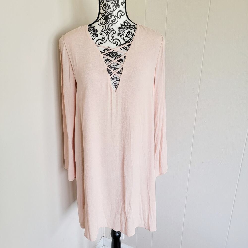 ASTR Long Sleeve Mini Sheath Dress
